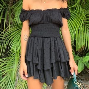 *Sold* Princess Polly Black Love Galore Romper Playsuit